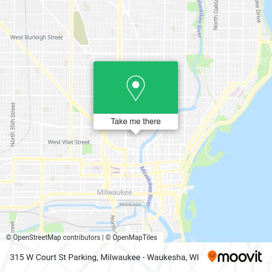 315 W Court St Parking map