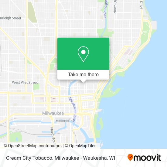 Mapa de Cream City Tobacco