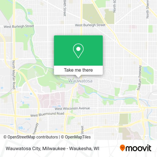 Mapa de Wauwatosa City