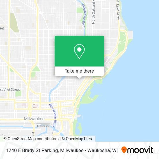 1240 E Brady St Parking map