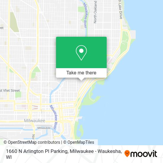 Mapa de 1660 N Arlington Pl Parking