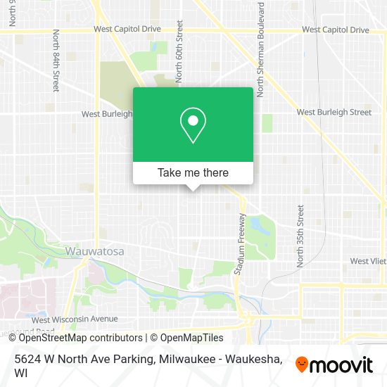 5624 W North Ave Parking map