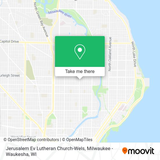 Jerusalem Ev Lutheran Church-Wels map