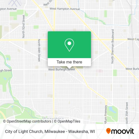 City of Light Church map