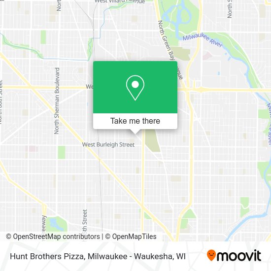 Hunt Brothers Pizza map