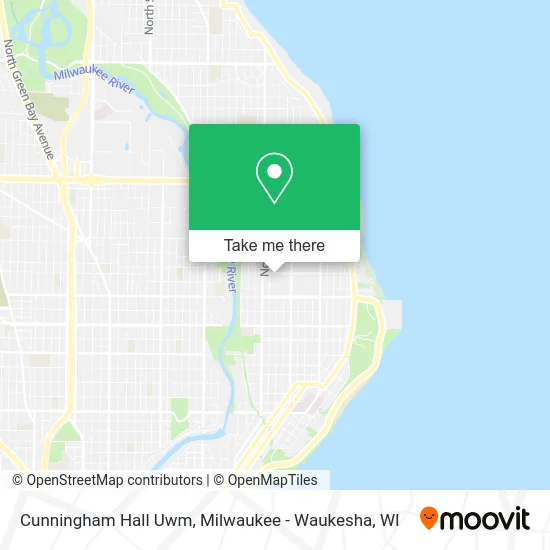 Mapa de Cunningham Hall Uwm