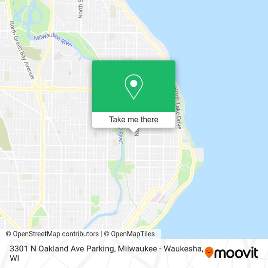 3301 N Oakland Ave Parking map