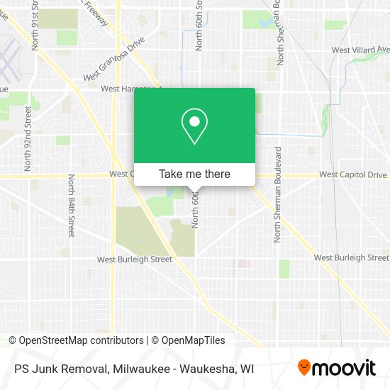PS Junk Removal map