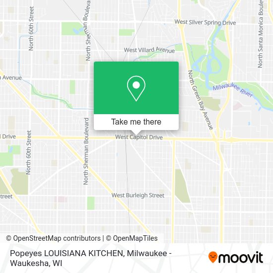 Popeyes LOUISIANA KITCHEN map