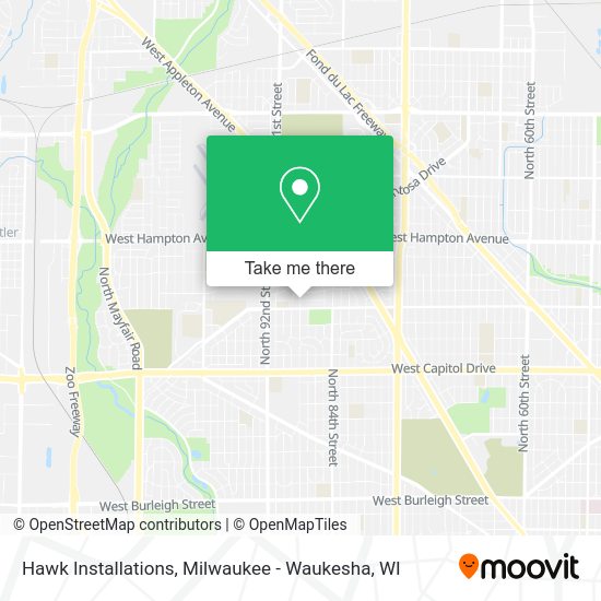 Hawk Installations map