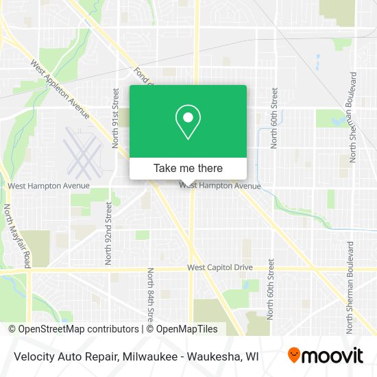 Velocity Auto Repair map