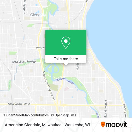Americinn-Glendale map