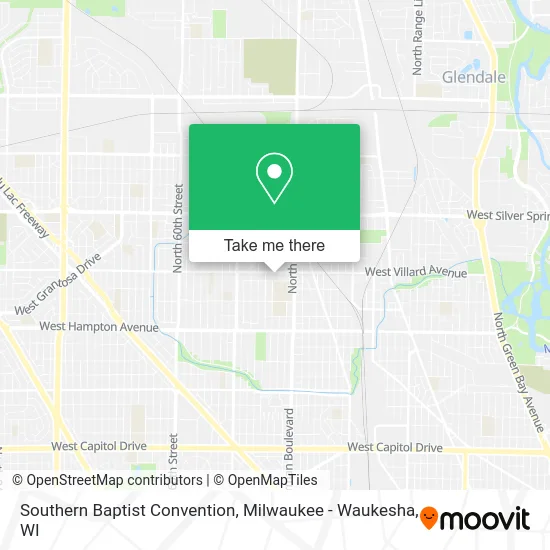 Mapa de Southern Baptist Convention