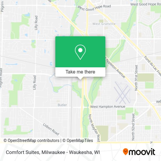 Comfort Suites map