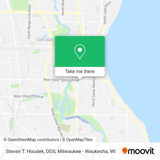 Mapa de Steven T. Houdek, DDS
