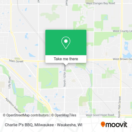 Charlie P's BBQ map