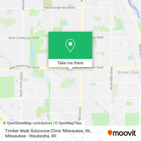 Mapa de Timber Walk Suboxone Clinic Milwaukee, Wi
