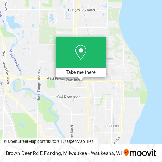 Mapa de Brown Deer Rd E Parking