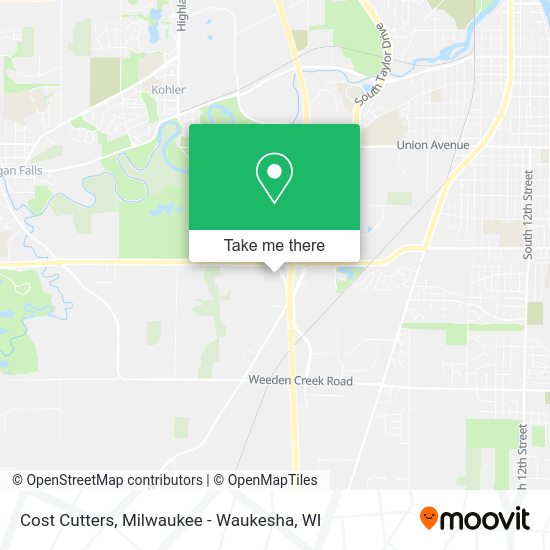 Cost Cutters map