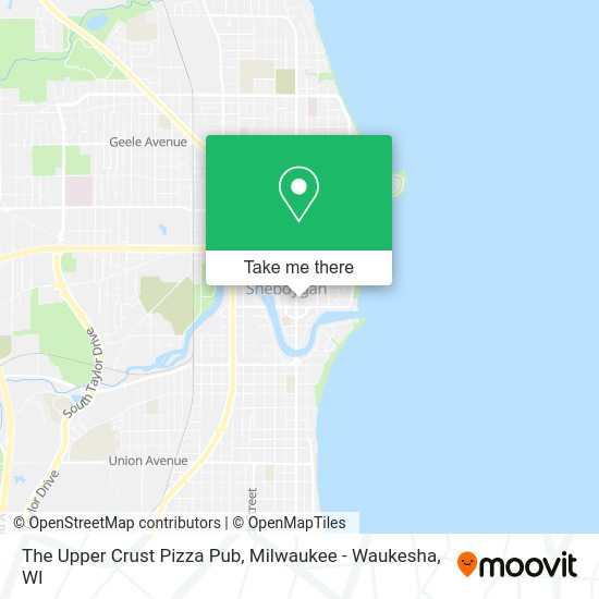 The Upper Crust Pizza Pub map