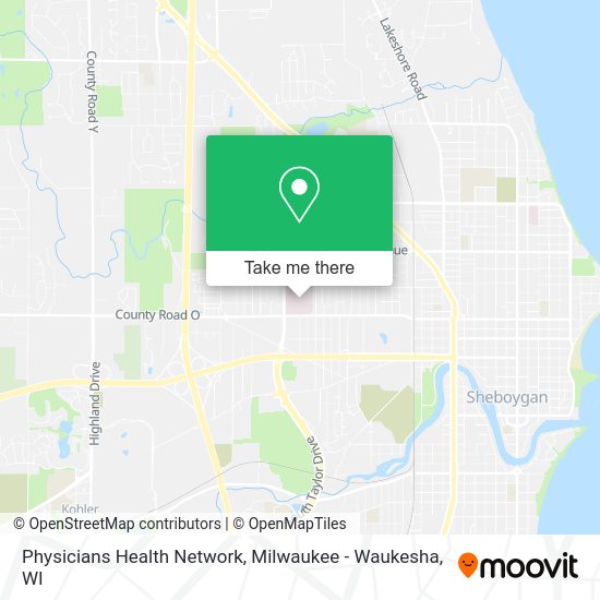 Mapa de Physicians Health Network