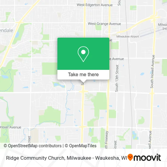 Ridge Community Church map