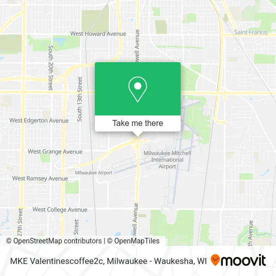 MKE Valentinescoffee2c map
