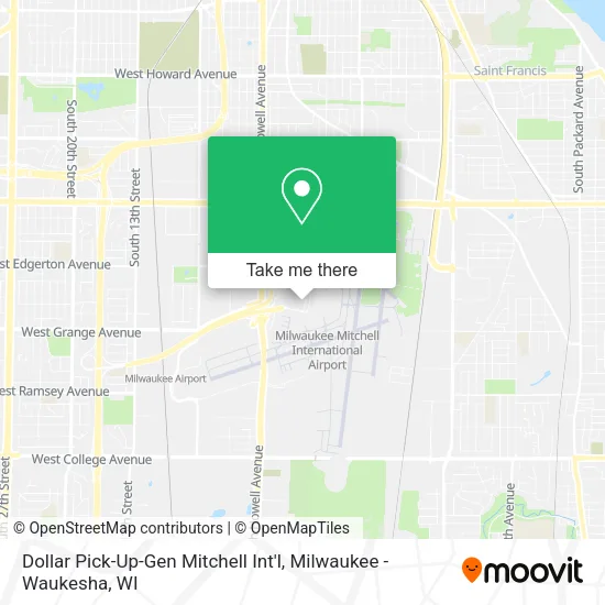Mapa de Dollar Pick-Up-Gen Mitchell Int'l