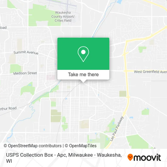Mapa de USPS Collection Box - Apc