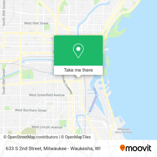 Mapa de 633 S 2nd Street