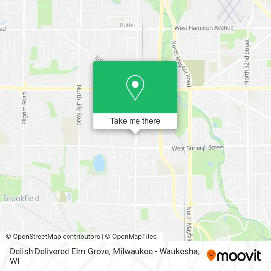 Mapa de Delish Delivered Elm Grove