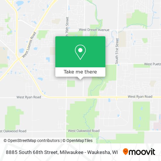 Mapa de 8885 South 68th Street