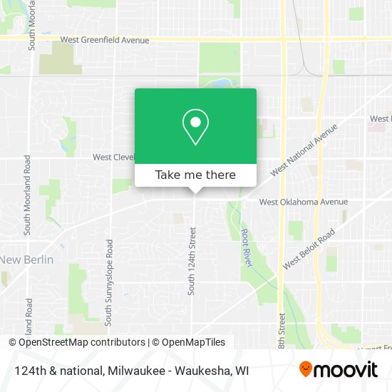 124th & national map