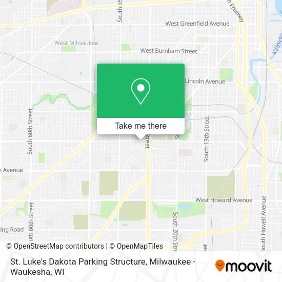 Mapa de St. Luke's Dakota Parking Structure