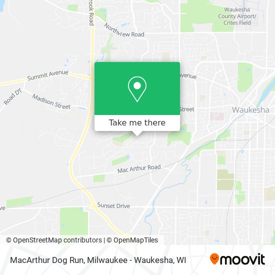 MacArthur Dog Run map