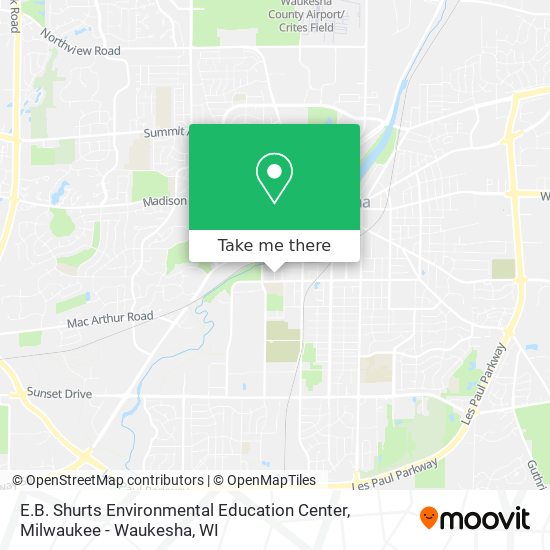 E.B. Shurts Environmental Education Center map