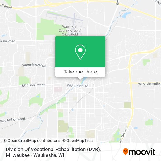 Division Of Vocational Rehabilitation (DVR) map
