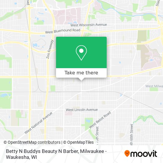 Mapa de Betty N Buddys Beauty N Barber