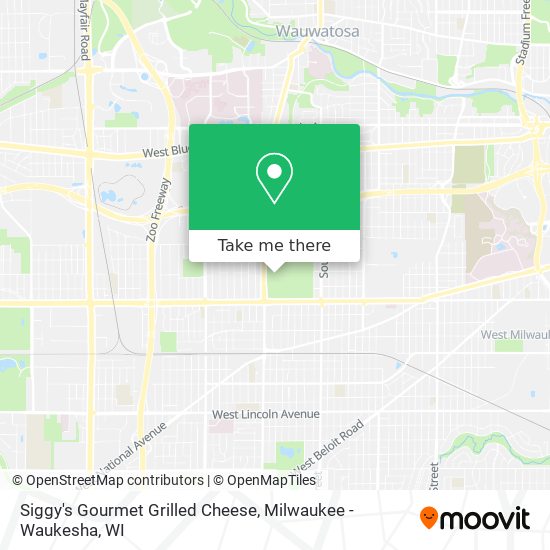 Siggy's Gourmet Grilled Cheese map