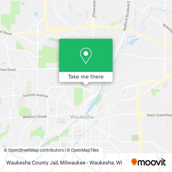 Waukesha County Jail map