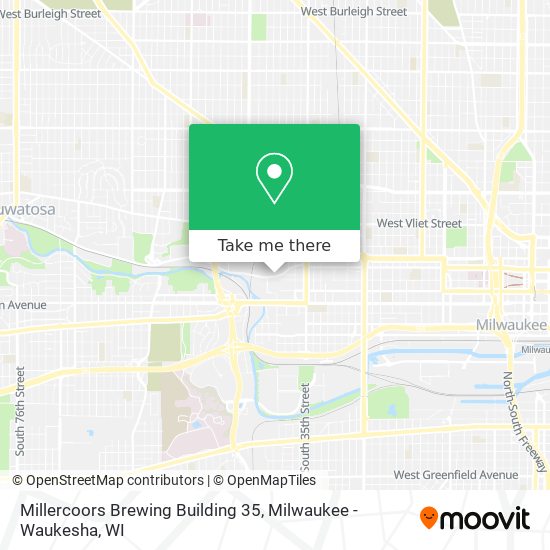 Mapa de Millercoors Brewing Building 35