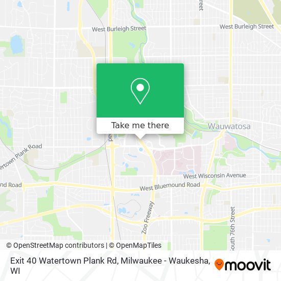 Mapa de Exit 40 Watertown Plank Rd