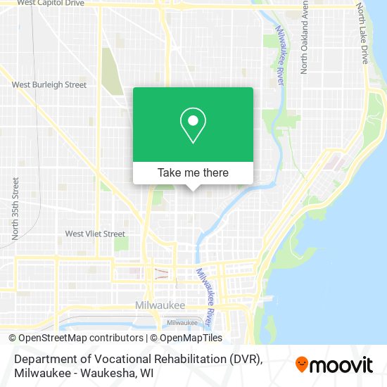 Department of Vocational Rehabilitation (DVR) map