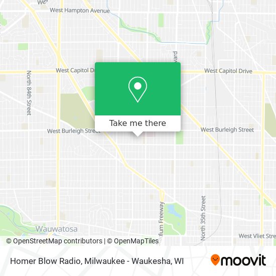 Mapa de Homer Blow Radio