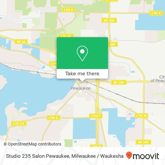 Mapa de Studio 235 Salon Pewaukee