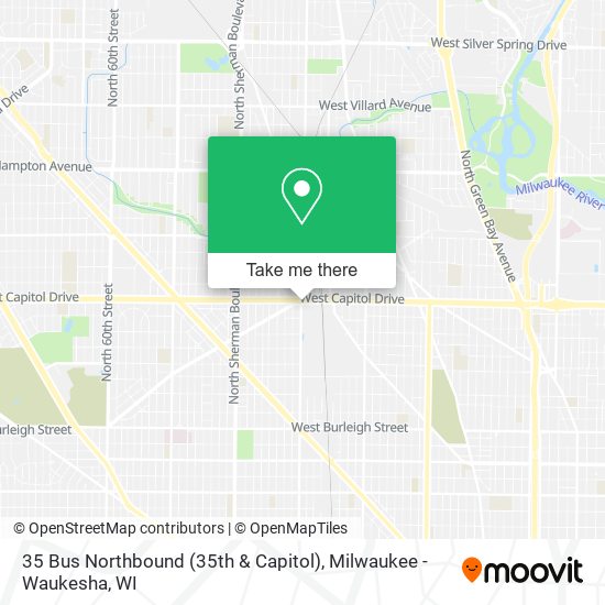 35 Bus Northbound (35th & Capitol) map