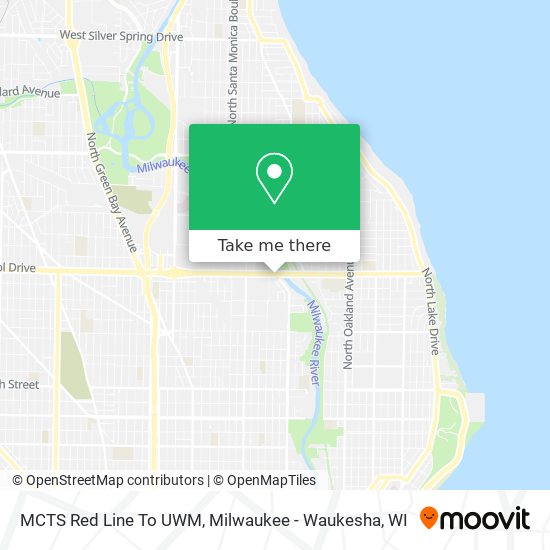 Mapa de MCTS Red Line To UWM