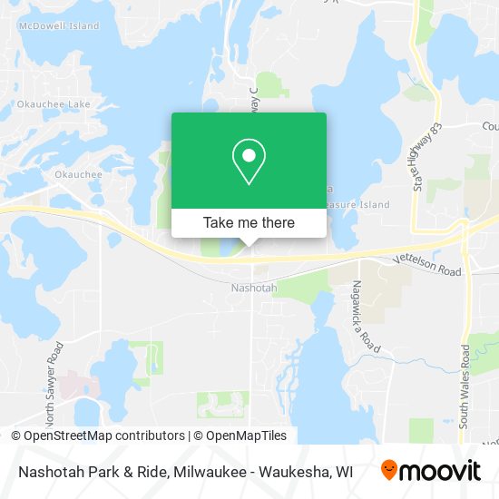 Mapa de Nashotah Park & Ride