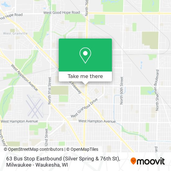 Mapa de 63 Bus Stop Eastbound (Silver Spring & 76th St)