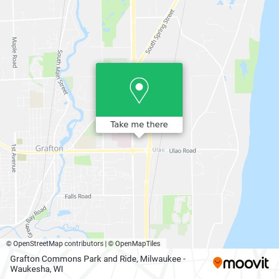 Mapa de Grafton Commons Park and Ride